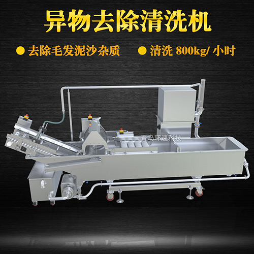 果蔬物料清洗機，氣泡清洗，清洗800kg小時